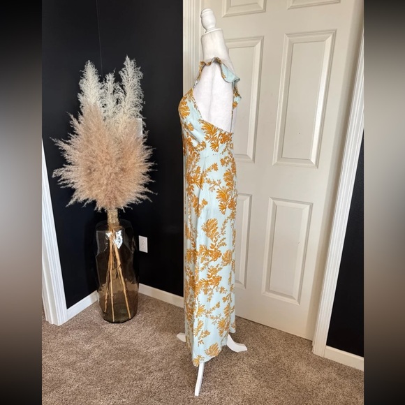 FREE PEOPLE SAGE COMBO BE THE ONE WIDE LEG JUMPSUIT size 4 - Picture 6 of 12